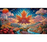 Maple-Leaf-World 1000 Piece Jigsaw Puzzles for Adults Family Challenge Toys Jigsaw Puzzle Home Decors for The Whole for Women, Gifts for Men 75x50cm/1000pcs