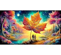 Maple-Leaf-World 1000 Pieces Jigsaw Puzzles for Adults Challenging Game Jigsaw Puzzle Home Decoration for Adults Gifts 75x50cm/1000pcs