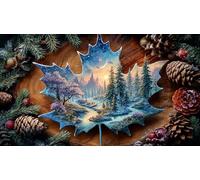 Maple-Leaf-World 1000 Pieces Jigsaw Puzzles for Adults Challenging Game Jigsaw Puzzle Home Decors for Adults and Kids Age 12 Years Up 38x52cm/1000pcs