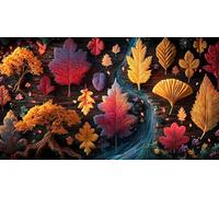 Maple-Leaf-World 1000 Pieces Jigsaw Puzzles for Adults Family Challenge Toys Jigsaw Puzzle Home Decors for The Whole for Women, Gifts for Men 38x52cm/1000pcs
