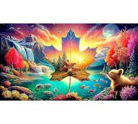 Maple-Leaf-World 1000Pc Jigsaw Puzzles for Age 12 Years Kids 100% Recycled Cardboard 75x50cm/1000pcs