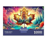 Maple Leaf World (47)_2 1000 Piece Jigsaw Puzzle with Whimsical Design - A Charming Challenge for Adults And Kids Age 14 Years Up52x38cm/1000pcs