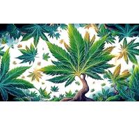 Maple-Leaf-World Jigsaw Puzzle 1000 Piece Recycled Paper Great Gift Idea Challenging Puzzles for Adults and Kids Age 12 Years + 70x50cm/1000pcs