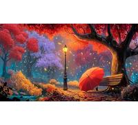 Maple-Leaf-World Jigsaw Puzzle 1000 Piece Recycled Paper Great Gift Idea Challenging Puzzles for Adults and Kids Age 12 Years + 38x52cm/1000pcs