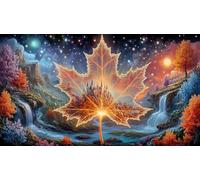 Maple-Leaf-World Recycled Paper Puzzle 1000 Pieces Fun and Challenging Family Game Puzzle Game for The Whole for Women, Gifts for Men 70x50cm/1000pcs