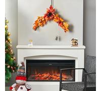 Maple Leaves Door Pendant Artificial Sunflower Floral Swag