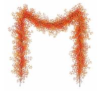 Maple Leaves Garland Autumn Decorations, Artificial Autumn Maple Leaves | Vines Decoration, Fall Leaf Garland Hanging Plant, for Wedding Thanksgiving Halloween Decor House Garden Wall Doorway Decor