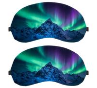 Maple Leaves in The Drift Anti-Mite Breathable Fabric Eye Cover with Adjustable Hook-and-Loop Strap