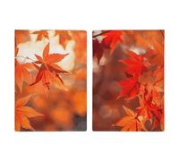 Maple Leaves in The Sun Passport Holder with Card And Ticket Slot, PU Leather Passport Case Easy Access, Travel Essentials Document Organizer Waterproof Travel Wallet for Men Women