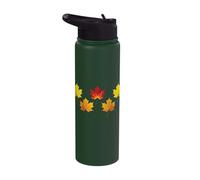 Maple Leaves Leaf Peeping Autumn Foliage Leaf Peeper Stainless Steel Insulated Water Bottle