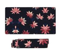Maple Leaves Print Mouse Pad Large Mouse Pad for Desk, Non-Slip Gaming Mousepad 15.8x29.5in