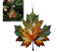 Maple Leaves Sun Catchers for Windows,Acrylic Autumn Decorations for Home Garden,Fall Leaves Hanging Ornament,Fall Decor for Living Room Thanksgiving,Autumn Ornaments,Ideal Garden Gifts(Colorful)