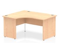 Maple Panel End Ergonomic Office Desk Left, 140wx120/80dx73h (cm)
