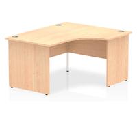 Maple Panel End Ergonomic Office Desk Right