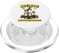 Maple Ridge BC Funny Horse Clock Landmark Parody PopSockets PopGrip for MagSafe