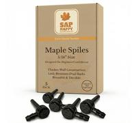 Maple Sap Spiles, 5/16" Ecolo Taps for Maple Trees, Maple Syrup Spile (5 pack)