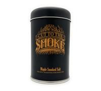 Maple Smoked Salt (Fine) |150g | Cut to the Smoke | Triple smoked for a sweet, rich flavor | Refillable tin | Durable anti-scuff label | no artificial preservatives