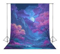 Maple Stream Landscape Mountains Photo Backdrop Background Curtain for Photography Photographic Studio