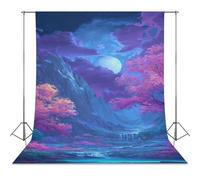 Maple Stream Landscape Mountains Photo Backdrop Background Curtain for Photography Photographic Studio