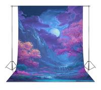 Maple Stream Landscape Mountains Photo Backdrop Background Curtain for Photography Photographic Studio