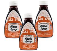 Maple Syrup 425ml Pack of 3 Dessert Cake Ice Cream Cereal Topping Compatible with Skinny Porridge Pot Fat Gluten Sugar FREE with Welari Thank You Card | (3pack) (1275ml)
