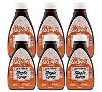 Maple Syrup 425ml Pack of 6 Dessert Cake Ice Cream Cereal Topping Compatible with Skinny Porridge Pot Fat Gluten Sugar FREE with Welari Thank You Card | (6pack) (2550ml)