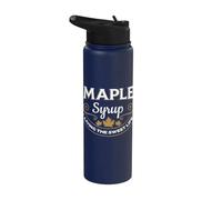 Maple Syrup Living The Sweet Life Canada Breakfast Stainless Steel Insulated Water Bottle