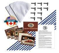 Maple Syrup Tree Tapping Kit - (10) Taps + (10) 3-Foot Drop Line Tubes + (2) 1- Quart Maple Sap Filters - Dark Blue Premium Food Grade Tubing - Instructions, Recipe Cards