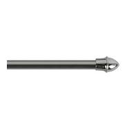 Maple Textiles Extendable Cafe Rods Silver 33" - 53" (85cm - 135cm)
