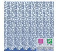 Maple Textiles Spring Time Leaves Net Curtain Sold per Metre Width Using Quantity Box and Sent in One Piece (45" Drop)