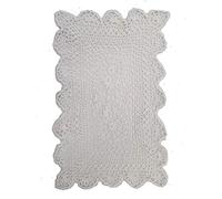 Maple Textiles White Lace Crochet Doily Place Mat Table Setting 12" x 18" Oblong Rectangle approx White