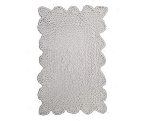 Maple Textiles White Lace Crochet Doily Place Mat Table Setting 12" x 18" Oblong Rectangle approx White