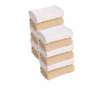 Maple Threads 12 Pack Tea/Kitchen Towels, Super Soft & Absorbent, 40 x 65 cm 350 GSM, 100% Cotton (Beige)