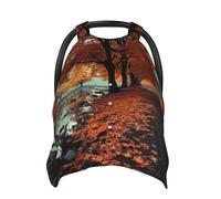 Maple Tree in Autumn Baby Car Seat Canopy Cover, Multi Use Breathable Nursing Breastfeeding Covers for Mom Soft Stroller Sun Shade Newborn Shower Gift