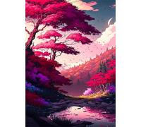 Maple Tree Landscape Jigsaw Puzzles for Adults 500 Pieces Educational Toys Challenging Game 500 Piece Puzzles for Adults for The Whole for Women Gifts for Men