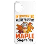 Maple Tree Syrup Pancake Design for Maple Tree Tapping Case for iPhone 16 Plus