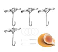 Maple Tree Syrup Tree Tapping Kit | 4 Set Food Trunk Plug Tap,2 Spirit Cleaning Brushes 2 Packs, Maple Tube Drops, Ar Pomades