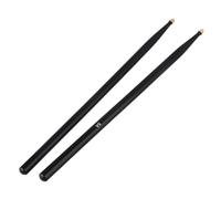 Maple Wood 5A Drum Stick Drumstick With Oval Shaped Tip A Pair DrumsticksFor Students And Adults For Adults(Black)