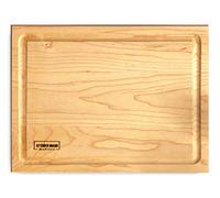 Maple Wood Cutting Board 14x10 | Hardwood Block for Kitchen - Serves as Wooden Serving Board