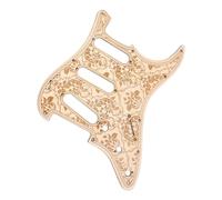 Maple Wood Guitar Pickguard Flower Pattern Scratch Plate 11 Holes Electric Guitar Pickguard Guitar Accessories Flower Pattern Scratch Plate