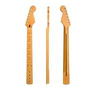 Maple Wood Replacement Neck Fingerboard Dot Matte Yellow 22-Fret Handle For ST Back Midline Electric Guitar