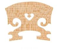 Maple Wood Violin Bridge Fiddle String Classical Baroque Style Bridges Heart Shape Ebony U Inlay (Color : 4-4 Style 4)