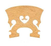 Maple Wood Violin Bridge Fiddle String Classical Baroque Style Bridges Heart Shape Ebony U Inlay (Color : 4-4 Style 3)
