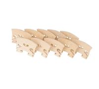 Maple Wood Violin Bridge Parts, 10 Pcs 4/4 Maple Wood Violin Bridge 50x5x40mm Original Color