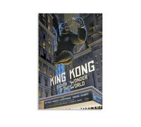 Maplecaroov King Kong 1933（3） Poster Wall Art Canvas Cover Vintage Aesthetic Poster Decorative Painting for Living Room Bed Room 12x18inch(30x45cm) Unframe-style