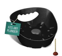 Maplefield Toilet Plunger Holder Tray - Black, Single Pack - Universal Drip Tray & Caddy for Sink & Toilet Plungers with Easy Clean Design