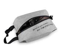 Maplerich Travel Toiletry Bag - Eco-Friendly Small Hygiene Bag for Men and Women, Mini Toiletry Bag for Toiletries, Wet Bag, Dopp Kit, Black Cosmetic Bag, Kids Toiletry Travel Bag, Grey, Fashion