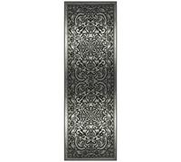 Maples Rugs Pelham Vintage Runner Rug Non Slip Washable Hallway Entry Carpet [Made in USA], 2 x 6, Grey Tonal