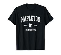 Mapleton Minnesota MN Vintage Athletic Sports Design T-Shirt
