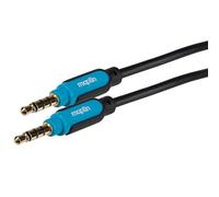 Maplin 3.5mm Aux Stereo 4-Pole Jack Plug to 3.5mm 4-Pole Jack Plug Cable - Black, 5m